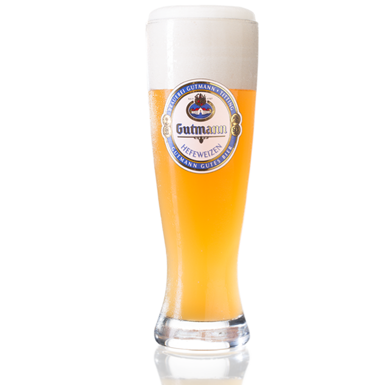 Gutmann Weizenbier Glässer Glas Brauerei historisches Wirtshausschild Ross Pferd
