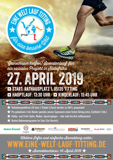 Eine Welt Lauf in Titting am 27. April 2019